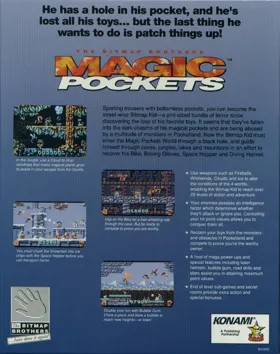 Magic Pockets (US) box cover back